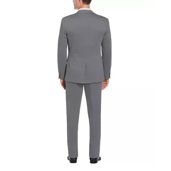 Perry Ellis NWT Regular Fit Knit Suit Jacket Felt Grey 42 Regular - Picture 6 of 7